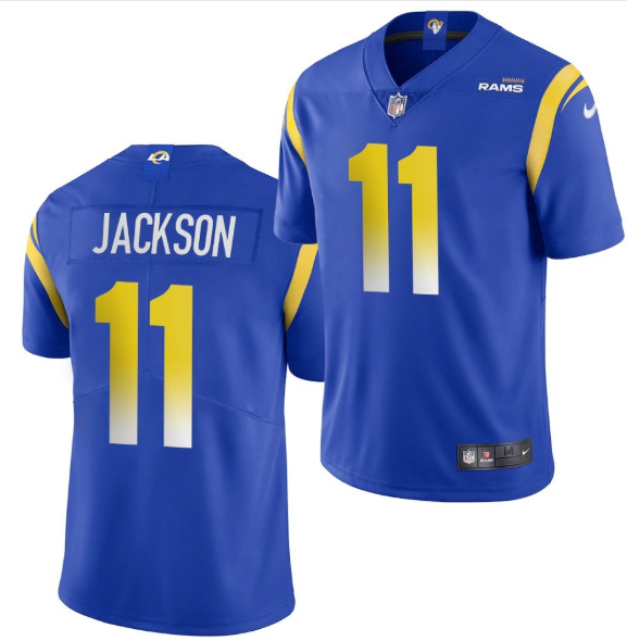 Men's Los Angeles Rams #11 DeSean Jackson 2020 Blue Vapor Untouchable Limited Stitched NFL Jersey